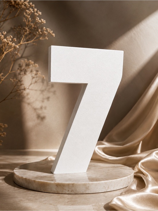 Other - Large Decorative Foam Number 7 | 30” Tall Event Props